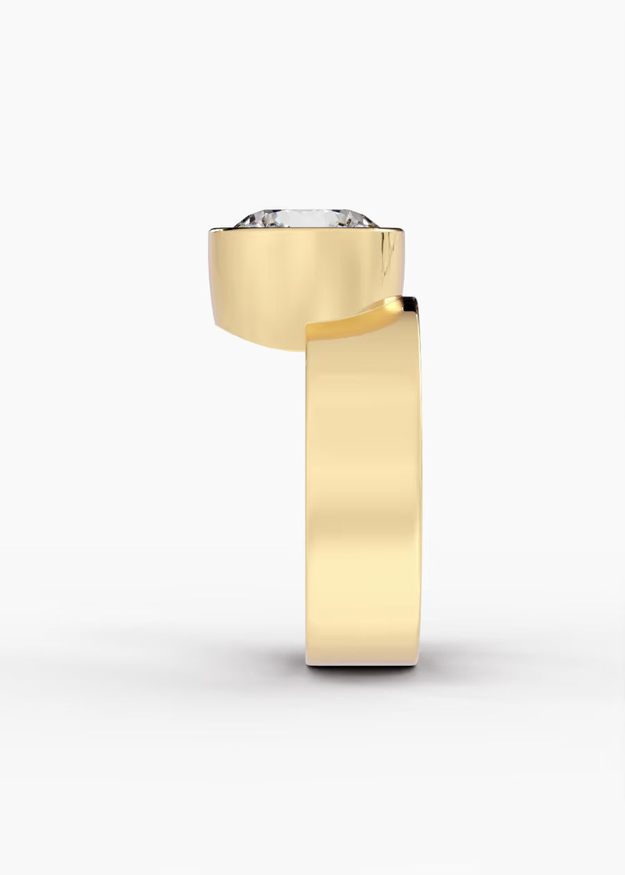 YG: The Drift · Round — yellow gold view 3