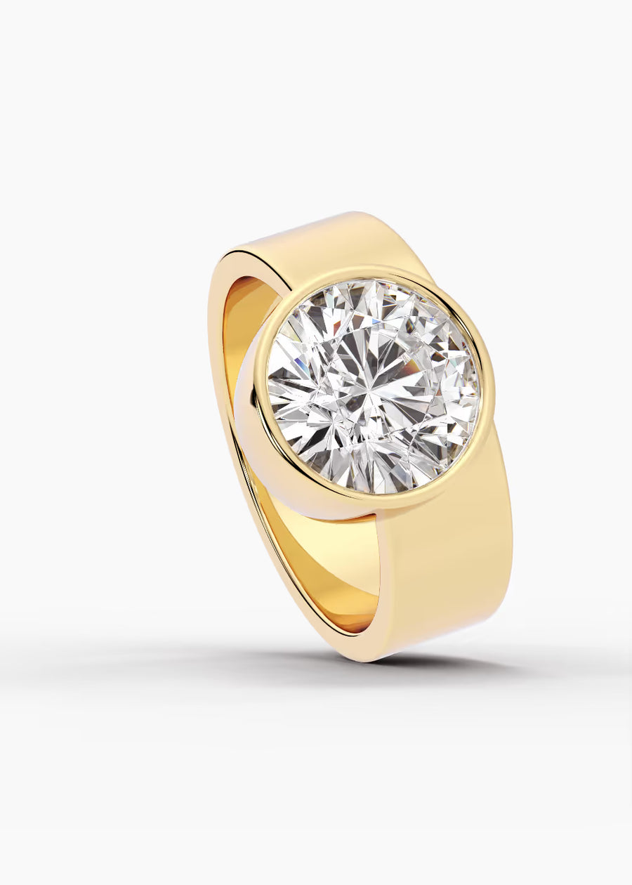 YG: The Drift · Round — yellow gold view 4
