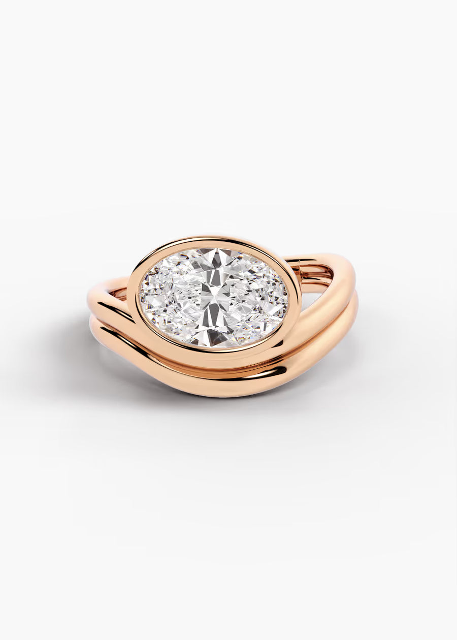 RG: The Dune · Oval — rose gold view 1