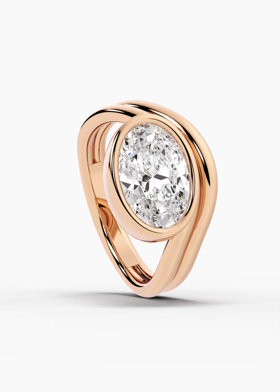 RG: The Dune · Oval — rose gold view 4