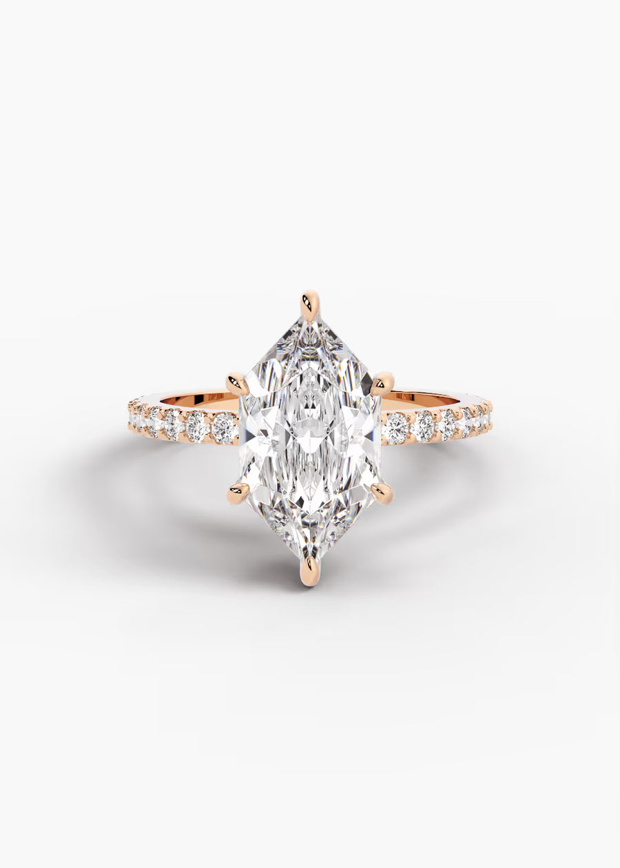RG: The Ever · Dutch Marquise Brilliant — rose gold view 1
