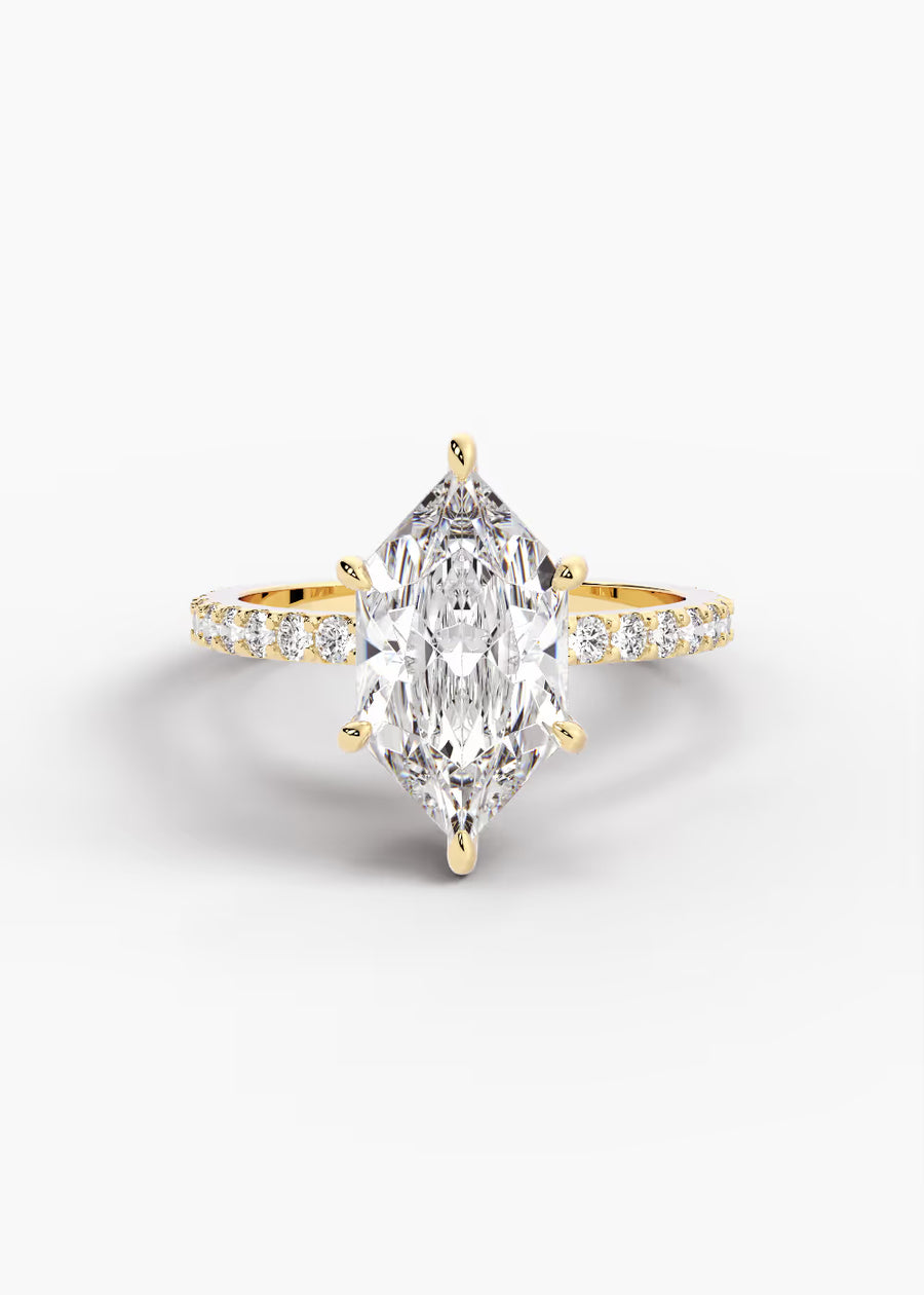 YG: The Ever · Dutch Marquise Brilliant — yellow gold view 1
