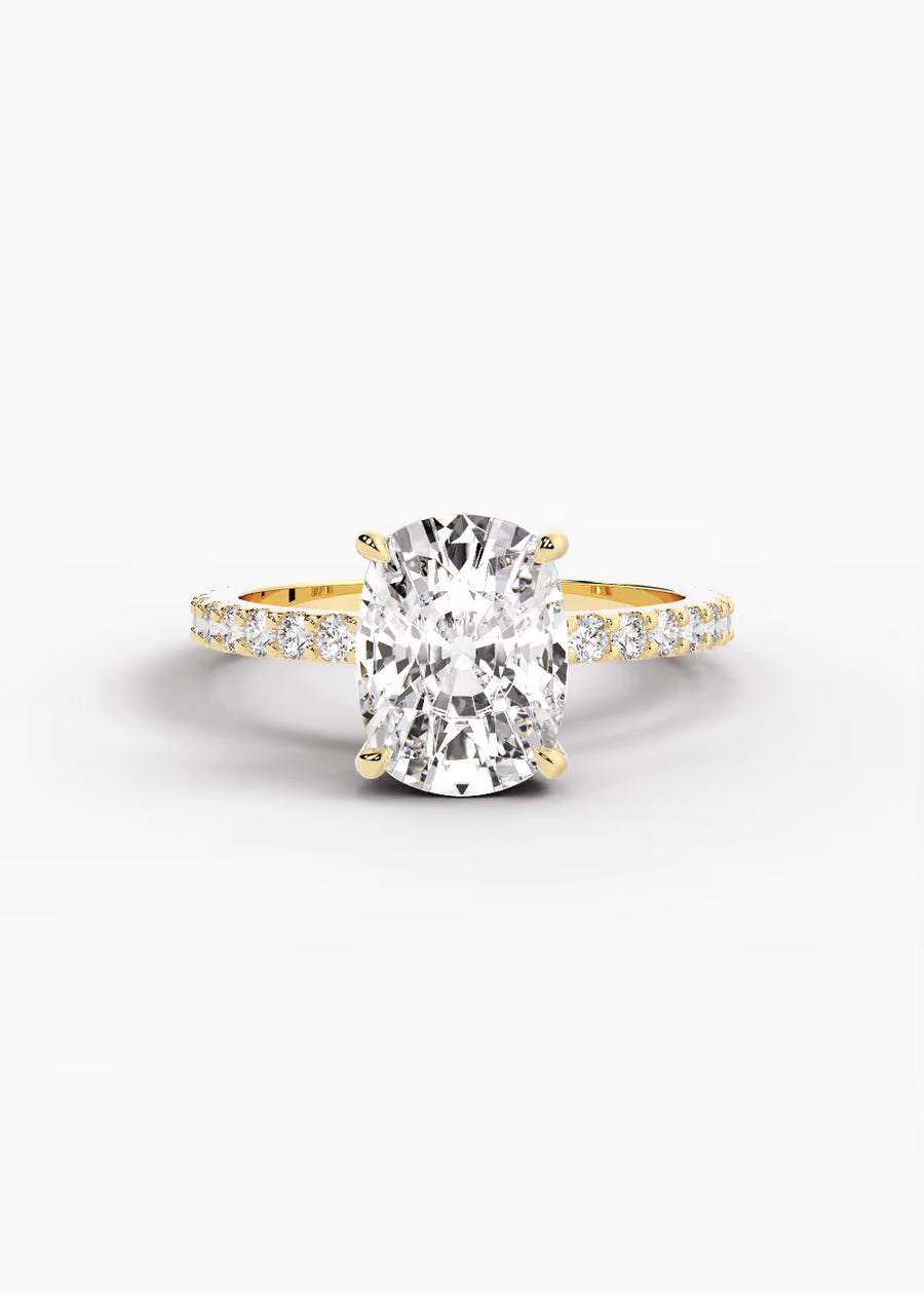 YG: The Ever · Elongated Cushion — yellow gold view 1