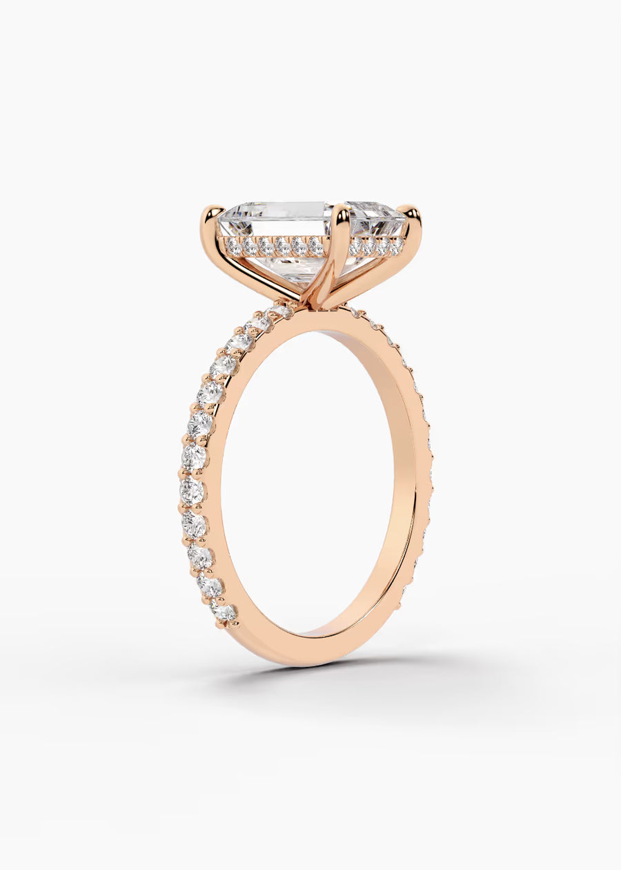 RG: The Ever · Emerald — rose gold view 2