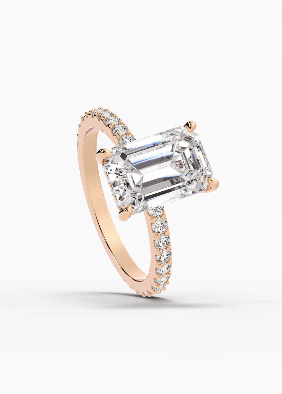 RG: The Ever · Emerald — rose gold view 4