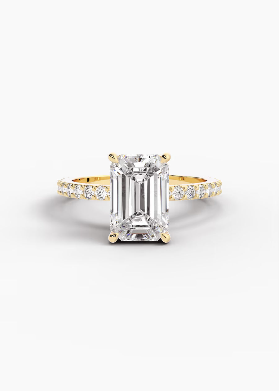 YG: The Ever · Emerald — yellow gold view 1