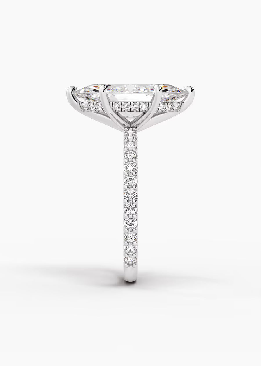 WG: The Ever · Marquise — white gold view 3