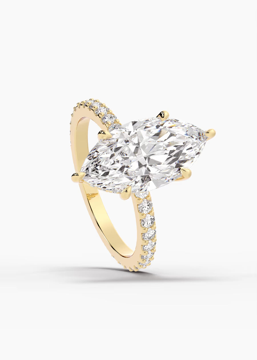 YG: The Ever · Marquise — yellow gold view 4