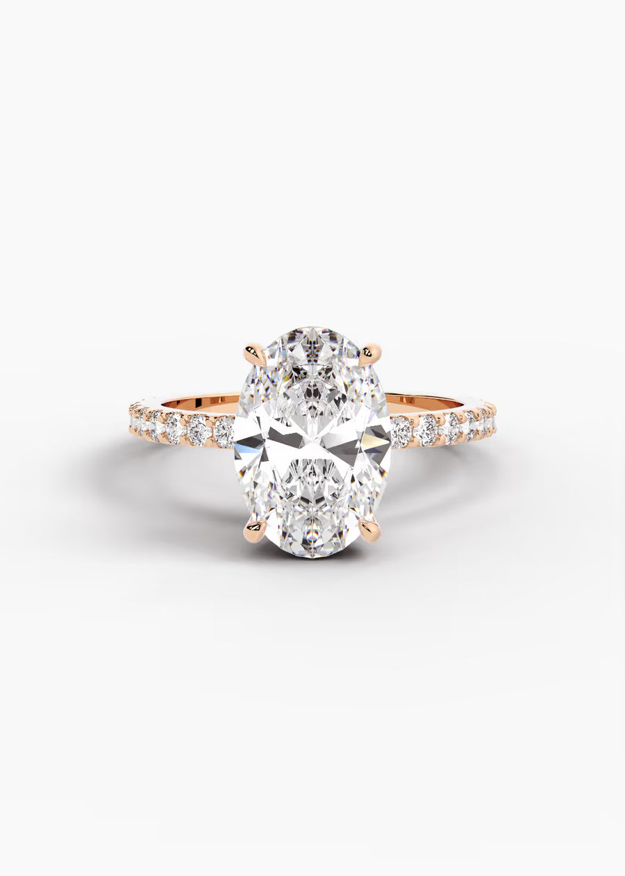 RG: The Ever · Oval — rose gold view 1