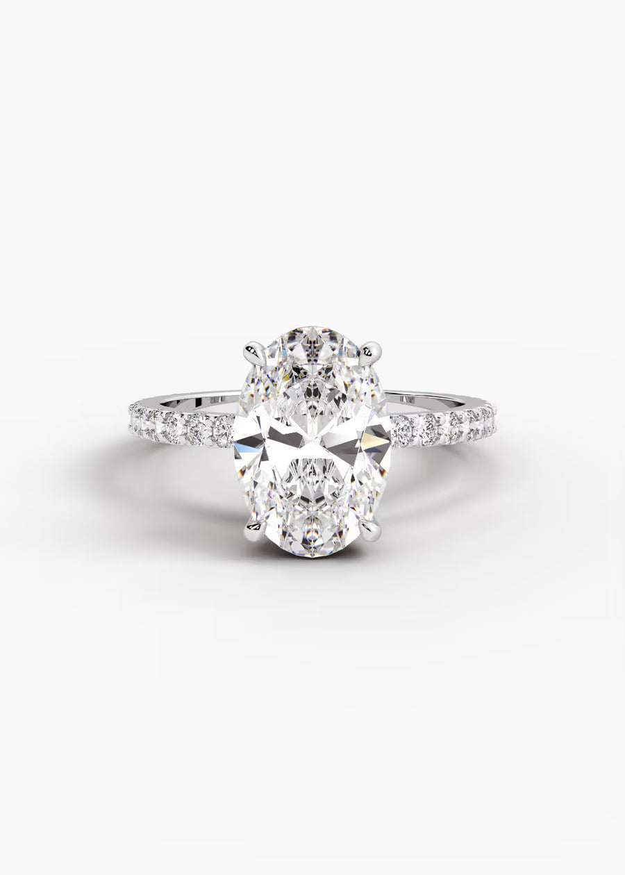 WG: The Ever · Oval — white gold view 1