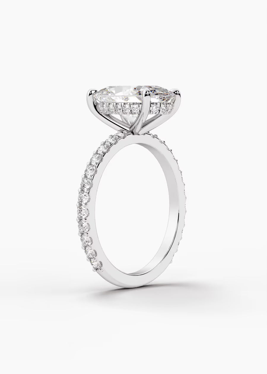 WG: The Ever · Oval — white gold view 2