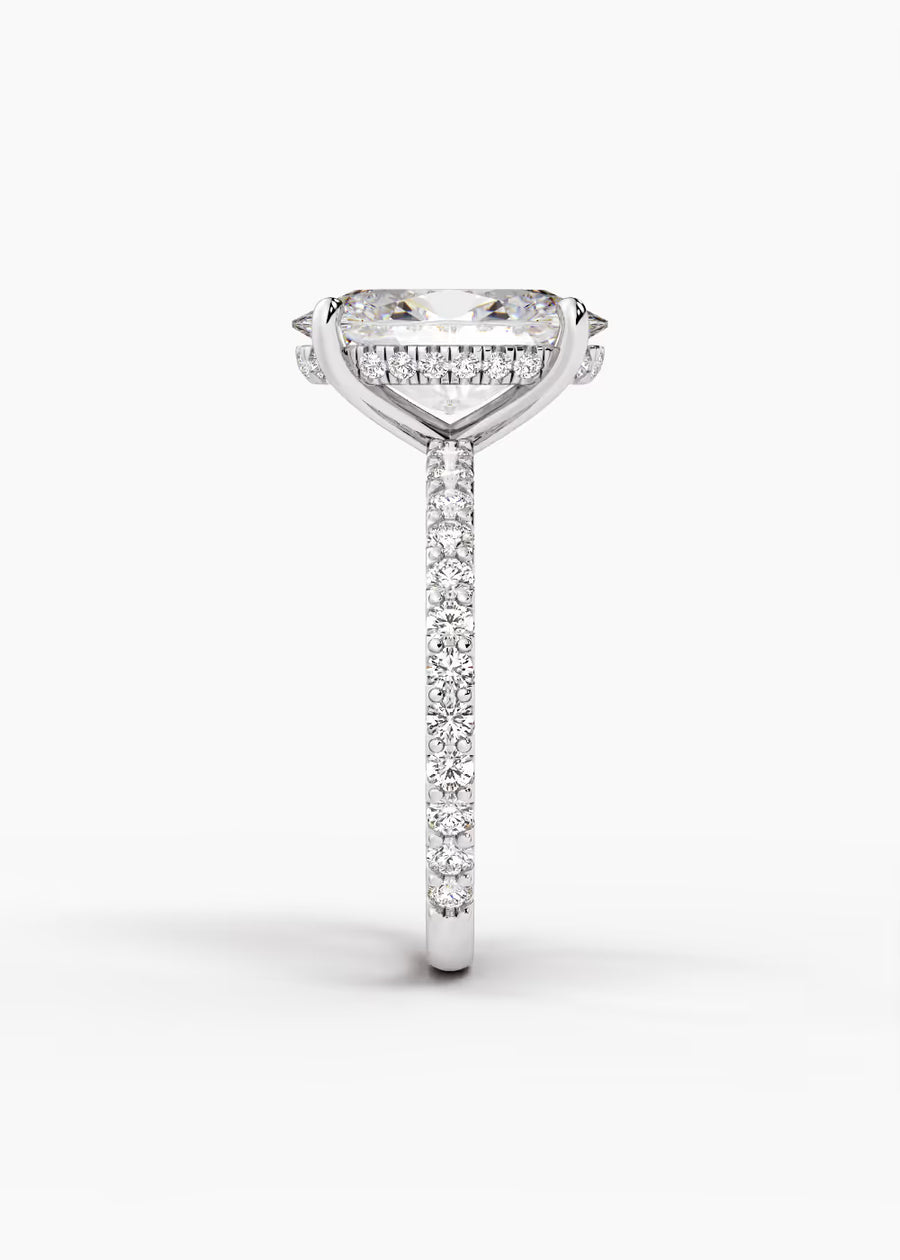 WG: The Ever · Oval — white gold view 3