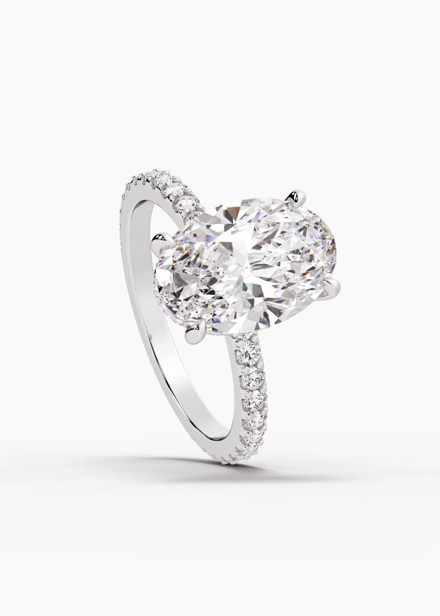 WG: The Ever · Oval — white gold view 4
