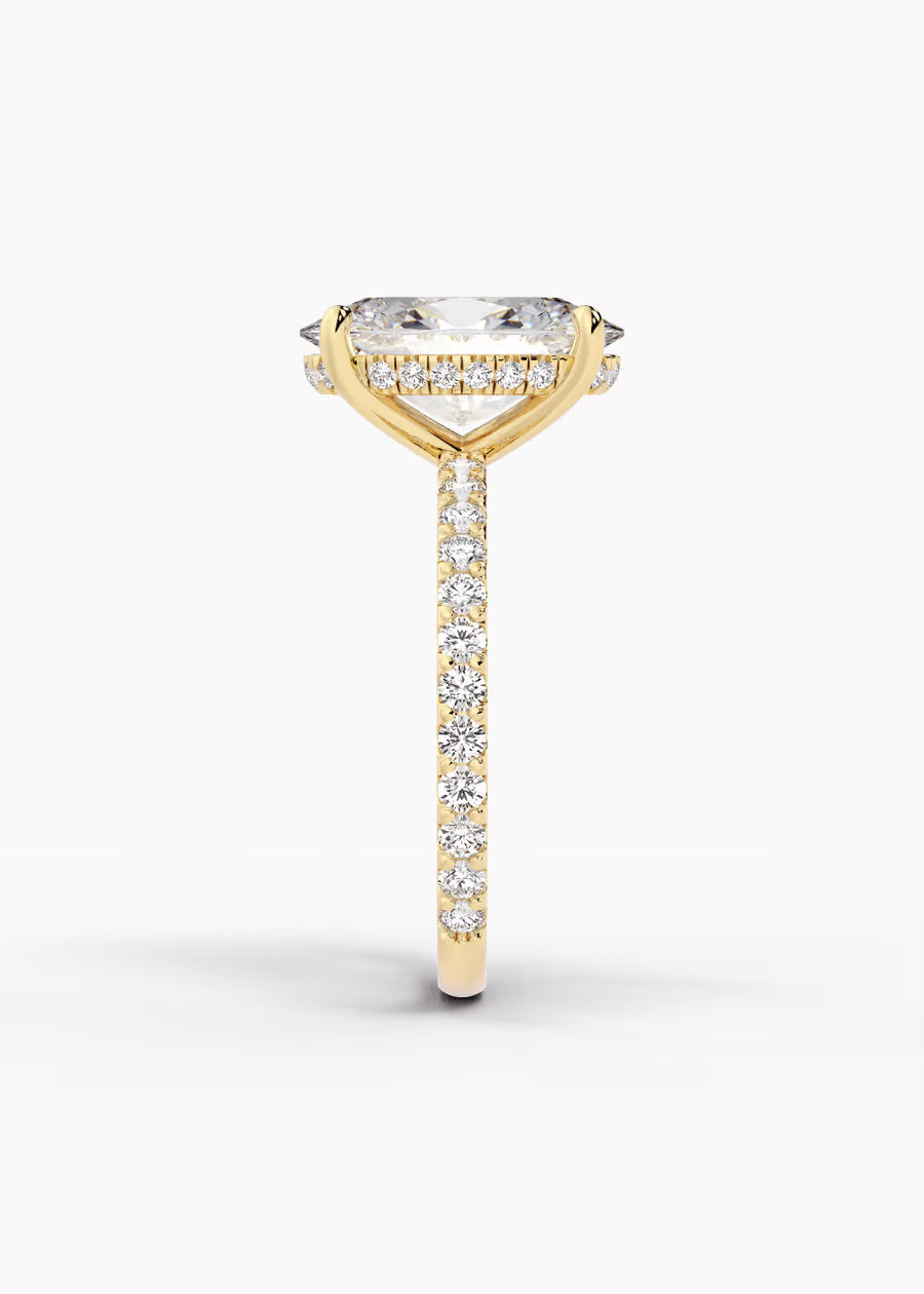 YG: The Ever · Oval — yellow gold view 3