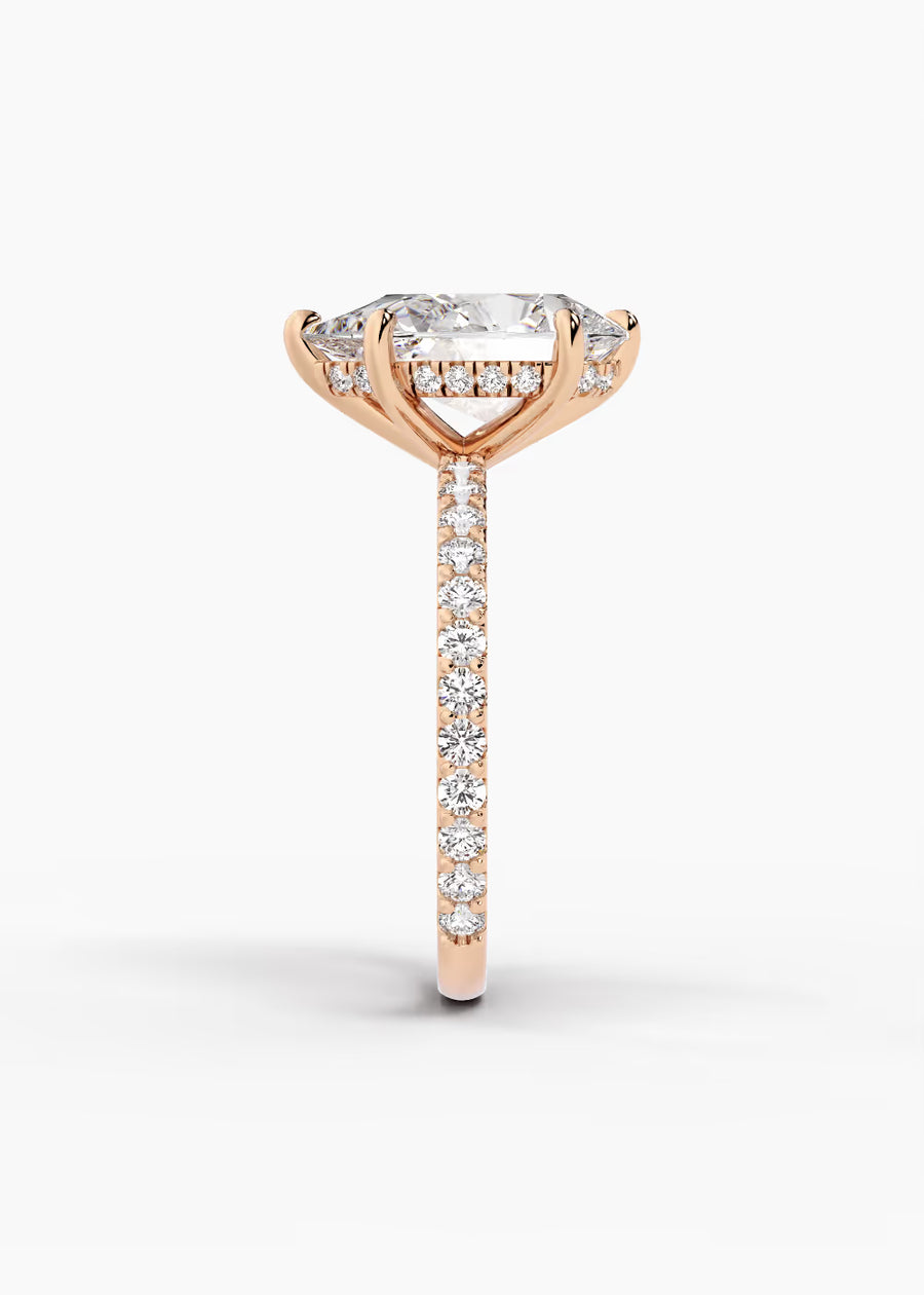 RG: The Ever · Pear — rose gold view 3