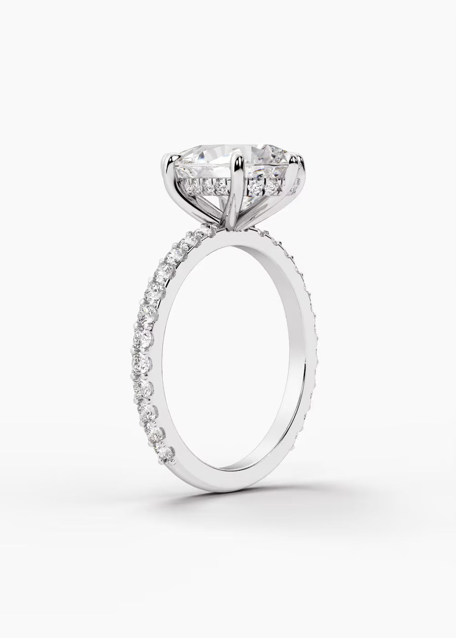 WG: The Ever · Pear — white gold view 2