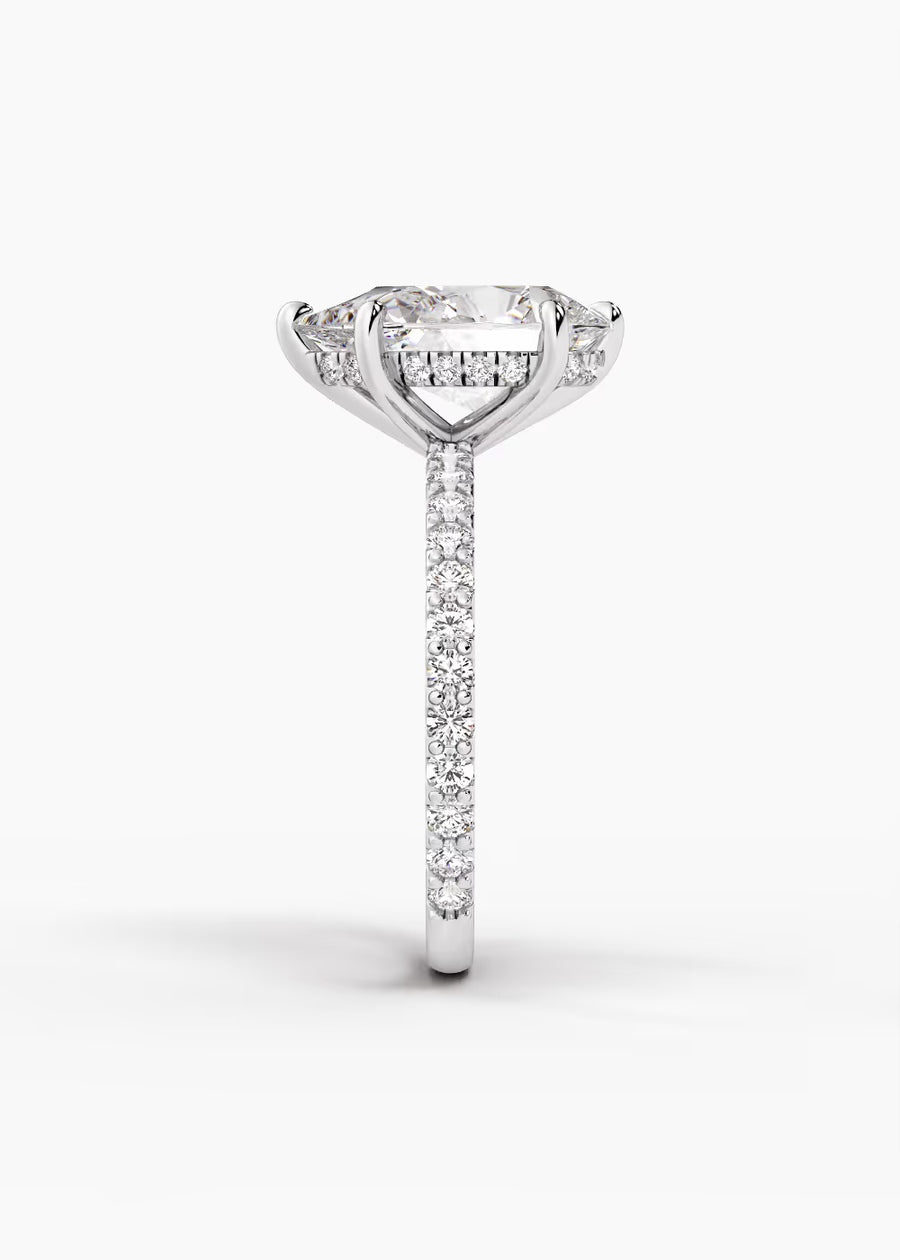 WG: The Ever · Pear — white gold view 3