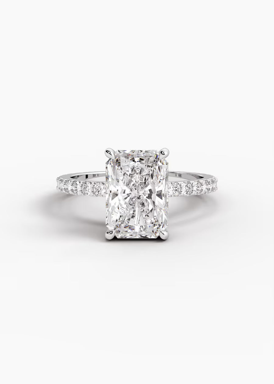WG: The Ever · Radiant — white gold view 1