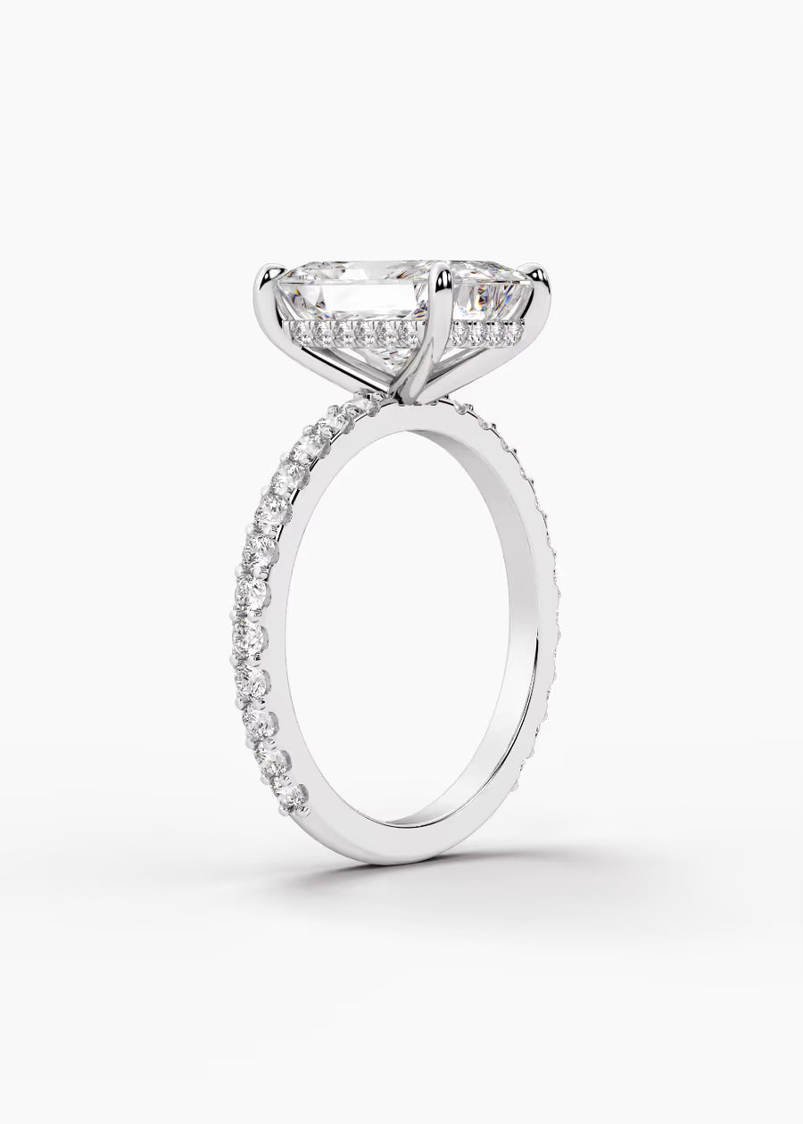 WG: The Ever · Radiant — white gold view 2