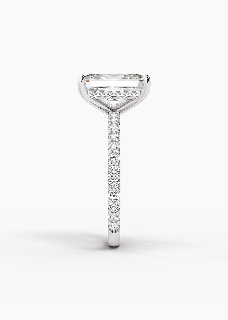 WG: The Ever · Radiant — white gold view 3