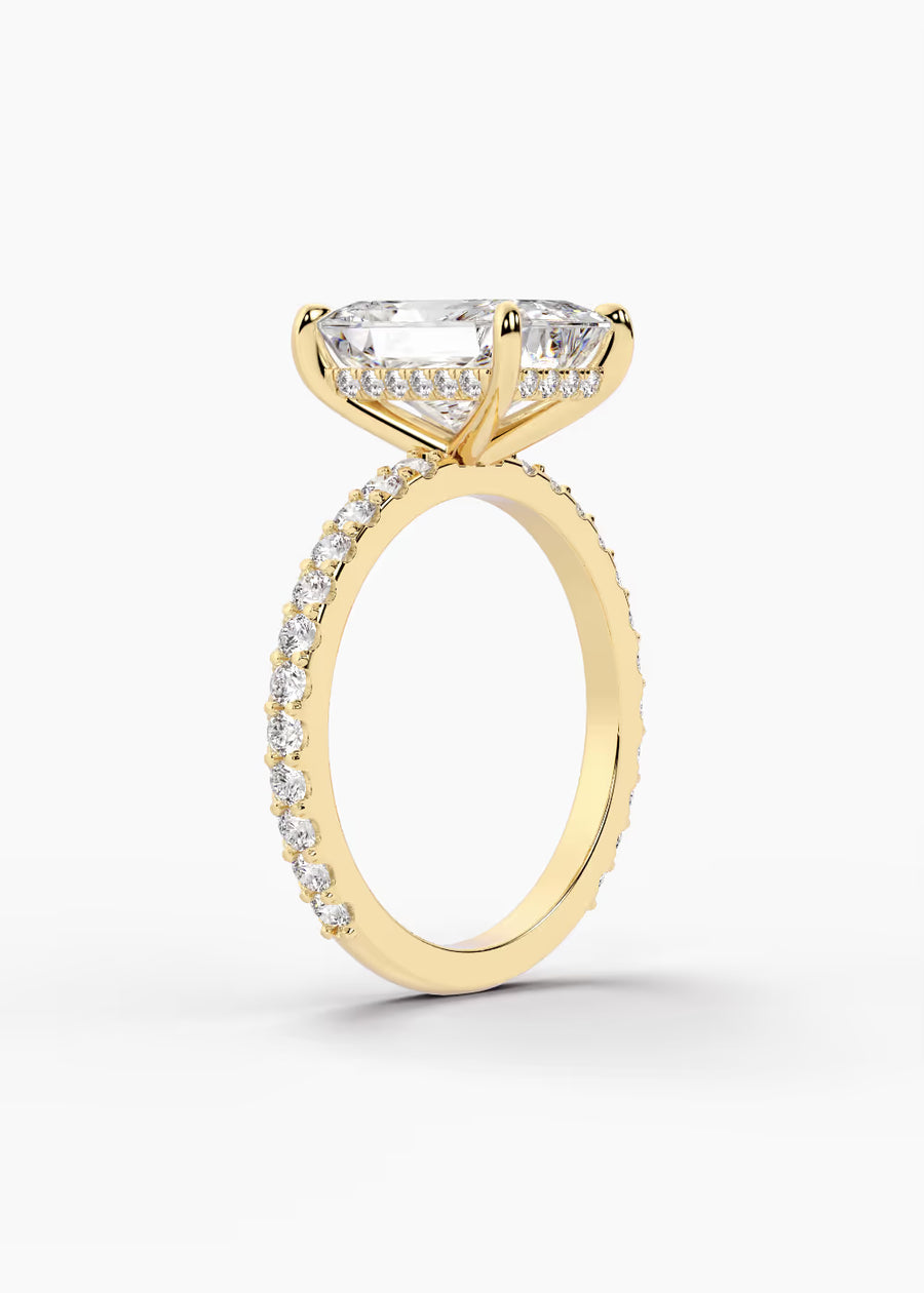 YG: The Ever · Radiant — yellow gold view 2
