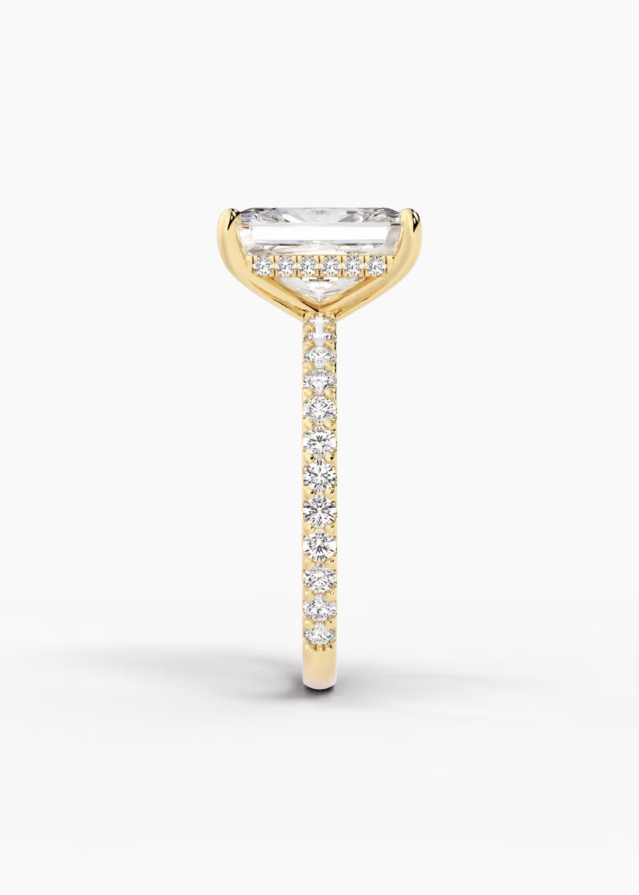 YG: The Ever · Radiant — yellow gold view 3