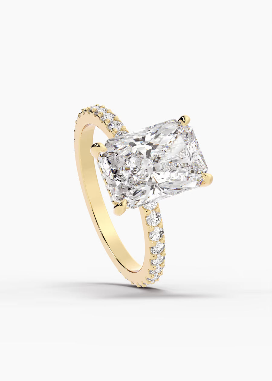 YG: The Ever · Radiant — yellow gold view 4