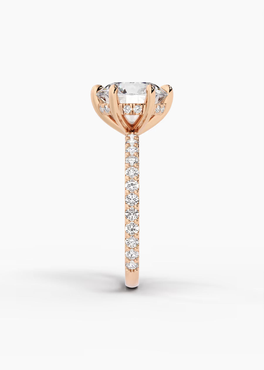 RG: The Ever · Round — rose gold view 3