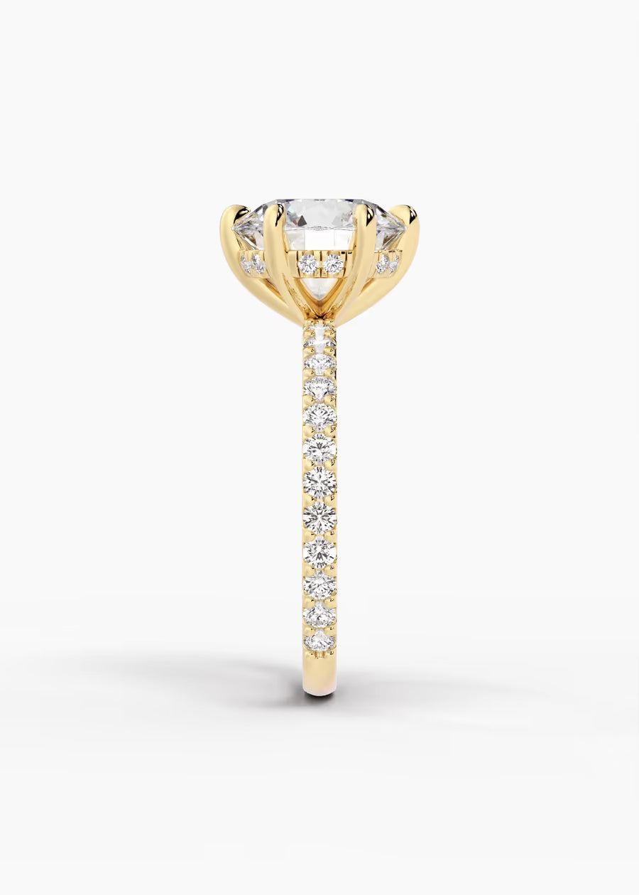 YG: The Ever · Round — yellow gold view 3