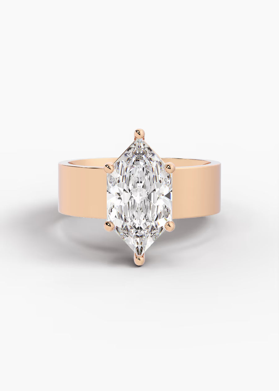 RG: The Foundry · Dutch Marquise Brilliant — rose gold view 1