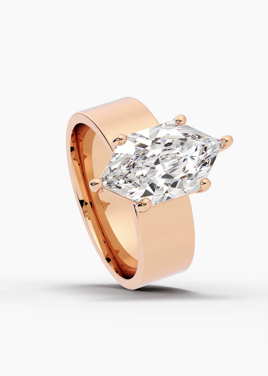 RG: The Foundry · Dutch Marquise Brilliant — rose gold view 4