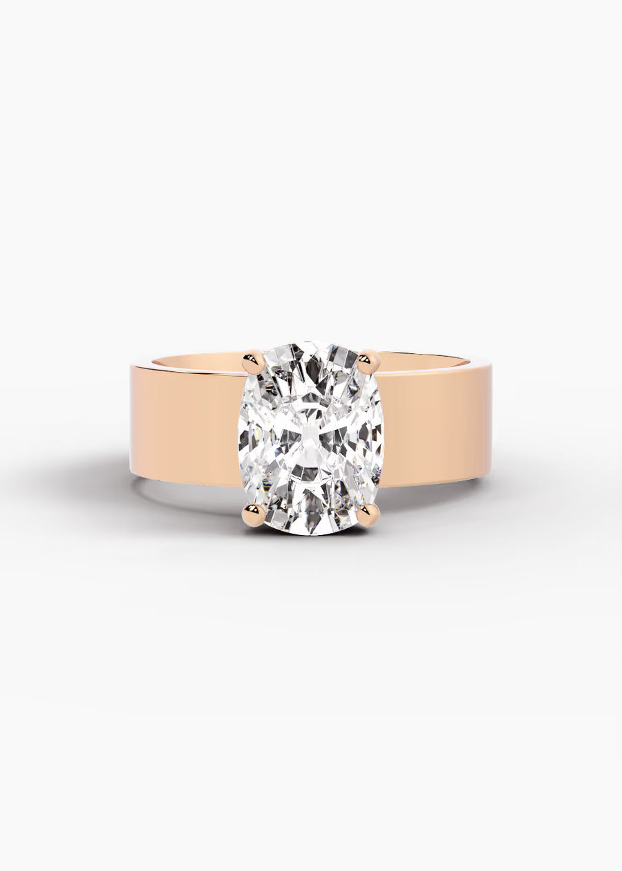 RG: The Foundry · Elongated Cushion — rose gold view 1