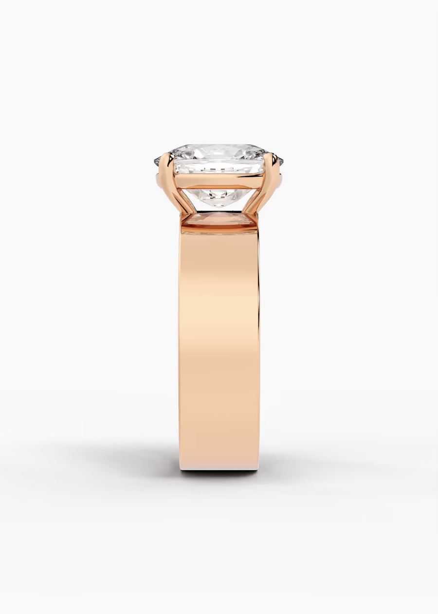 RG: The Foundry · Elongated Cushion — rose gold view 3