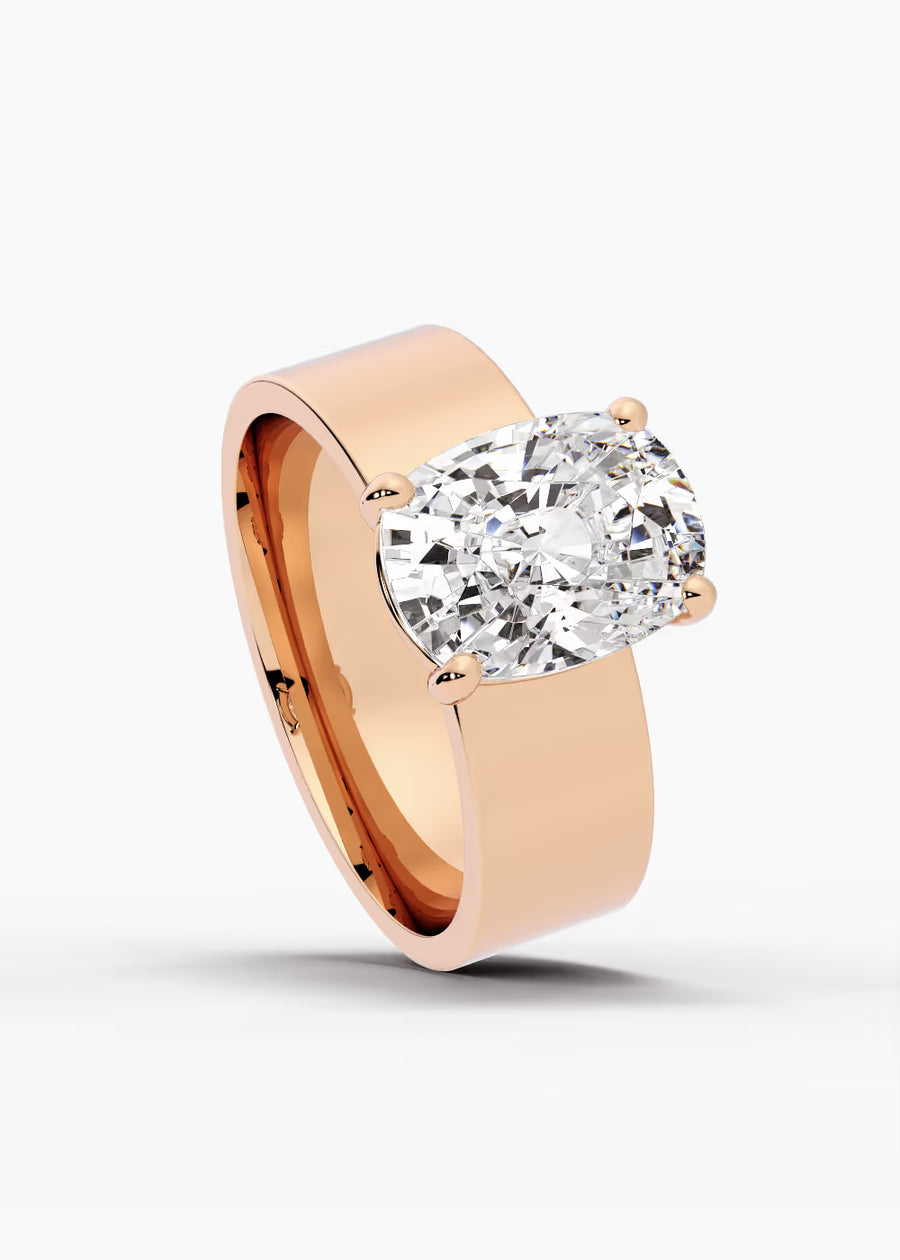 RG: The Foundry · Elongated Cushion — rose gold view 4