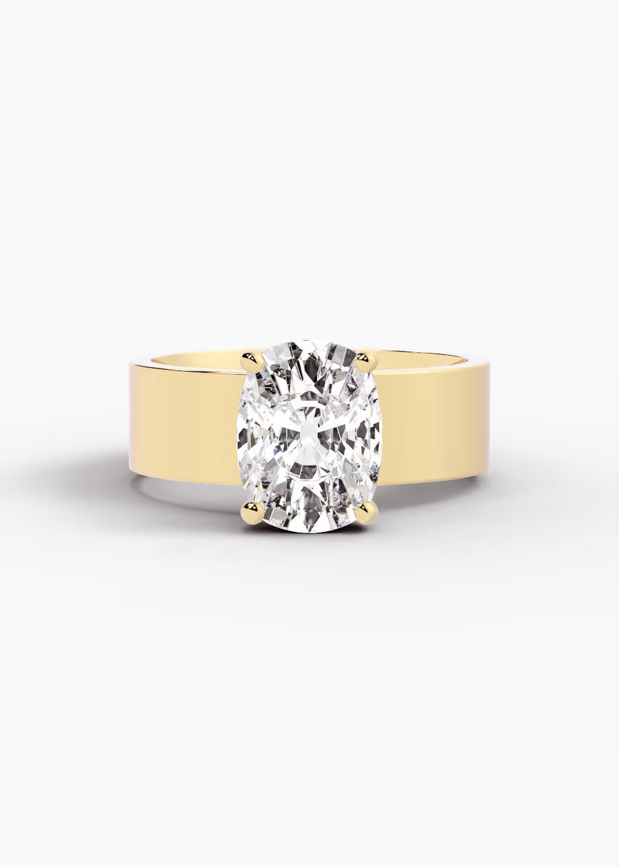 YG: The Foundry · Elongated Cushion — yellow gold view 1