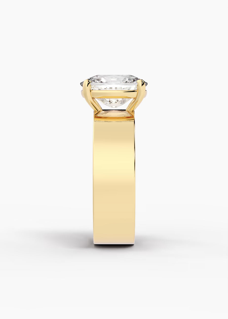 YG: The Foundry · Elongated Cushion — yellow gold view 3