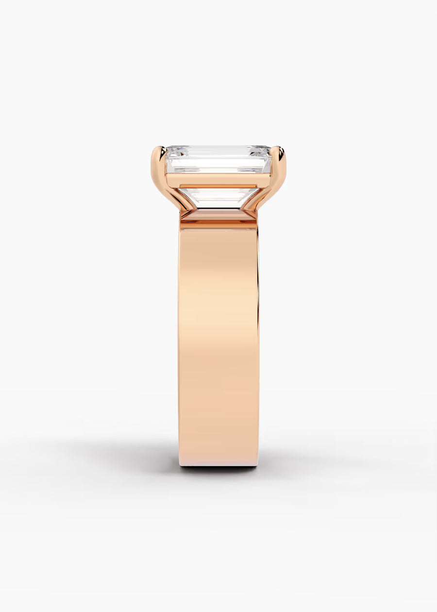 RG: The Foundry · Emerald — rose gold view 3