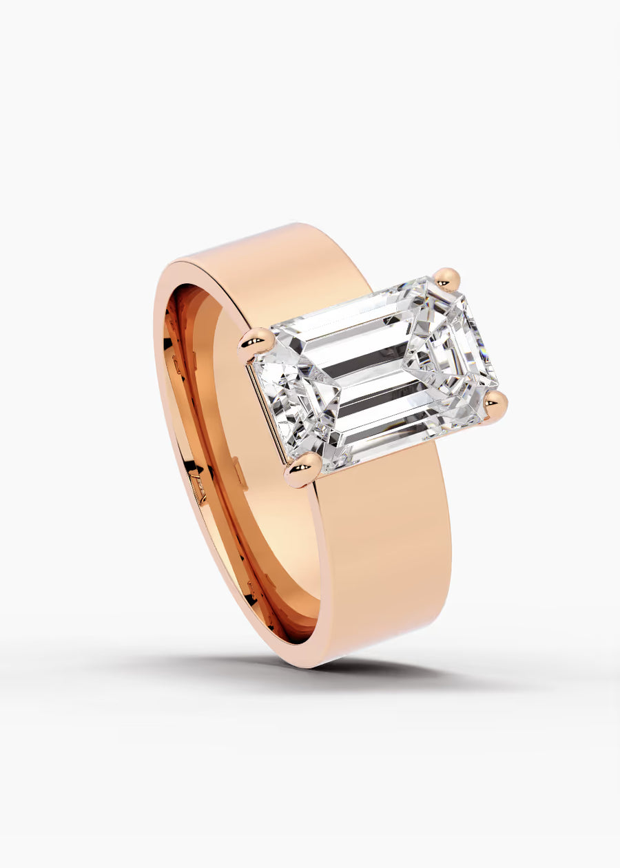 RG: The Foundry · Emerald — rose gold view 4