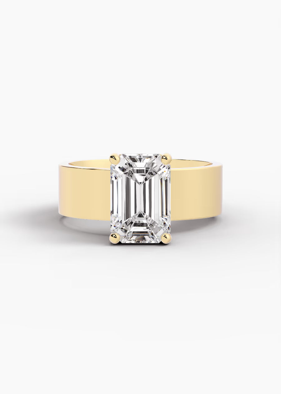 YG: The Foundry · Emerald — yellow gold view 1