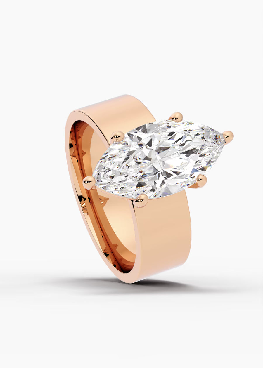 RG: The Foundry · Marquise — rose gold view 4