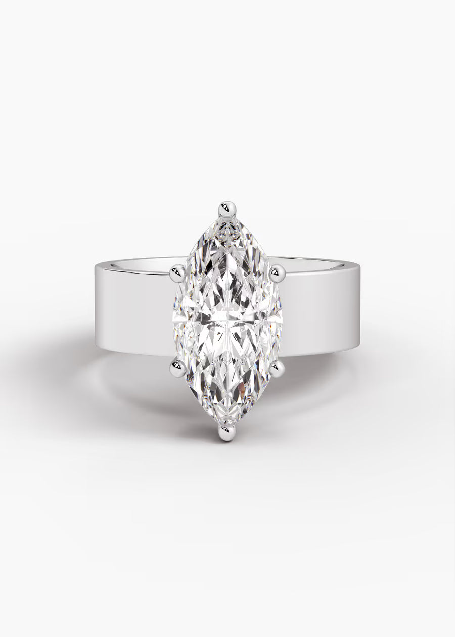 WG: The Foundry · Marquise — white gold view 1