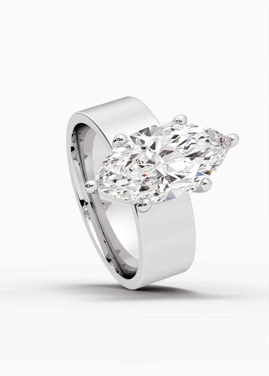 WG: The Foundry · Marquise — white gold view 4