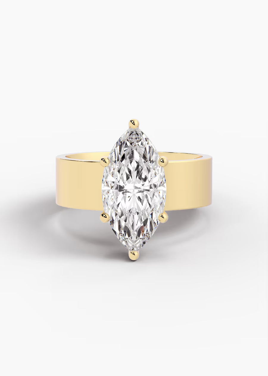 YG: The Foundry · Marquise — yellow gold view 1