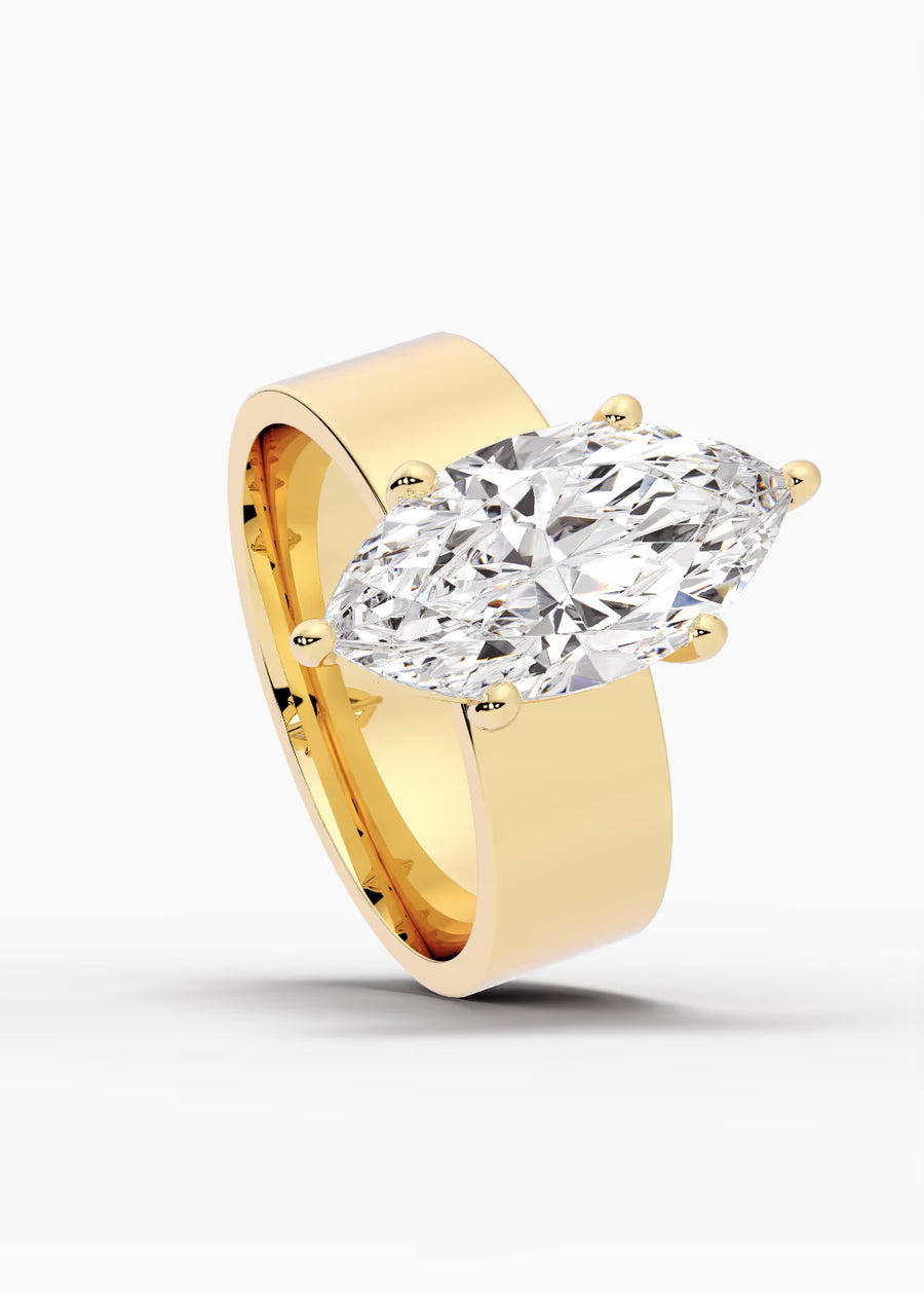 YG: The Foundry · Marquise — yellow gold view 4