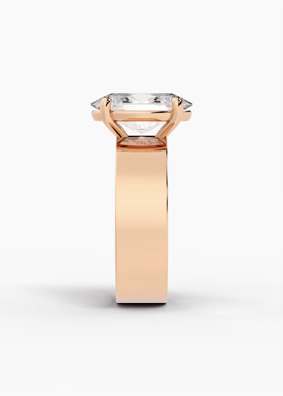RG: The Foundry · Oval — rose gold view 3