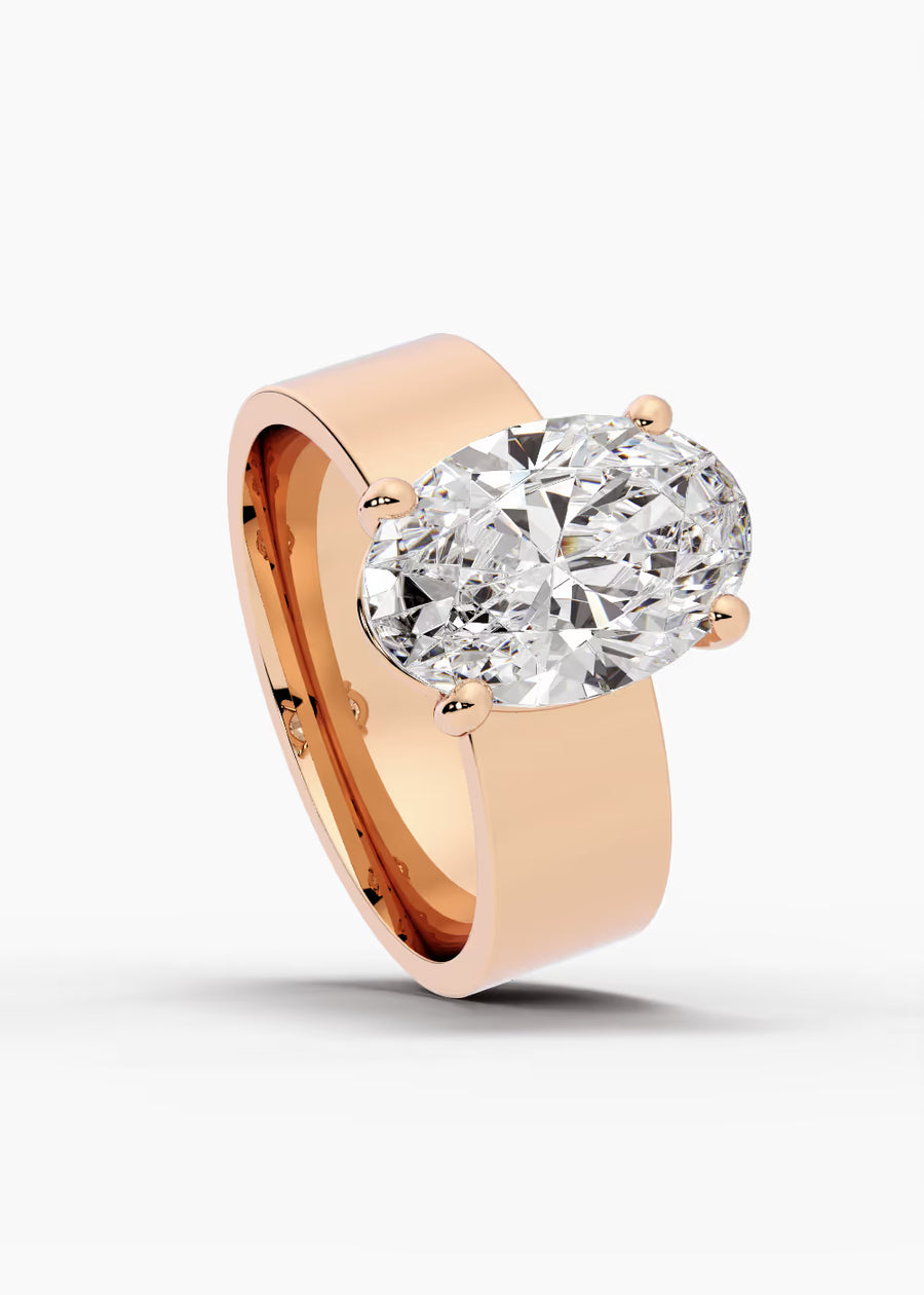 RG: The Foundry · Oval — rose gold view 4