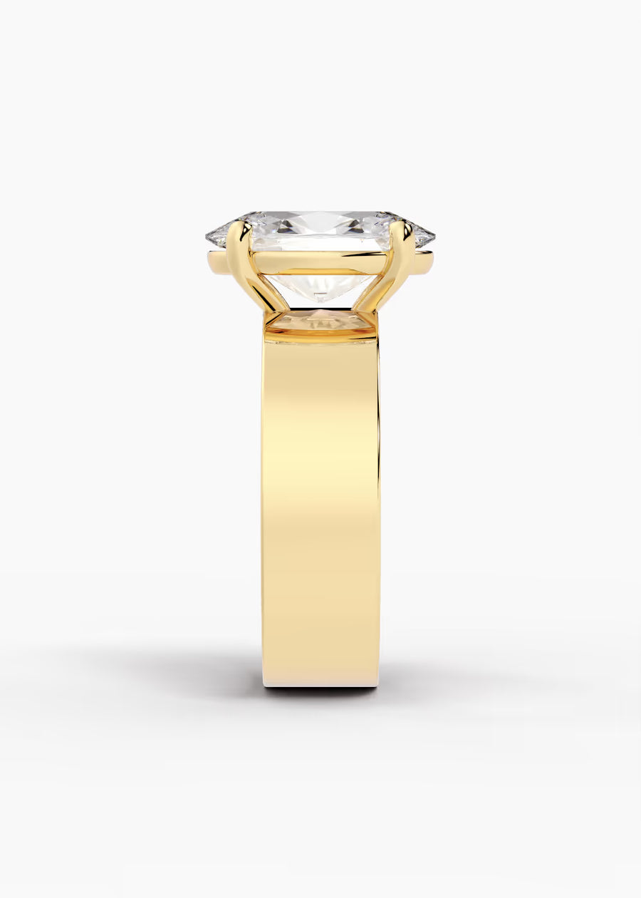 YG: The Foundry · Oval — yellow gold view 3