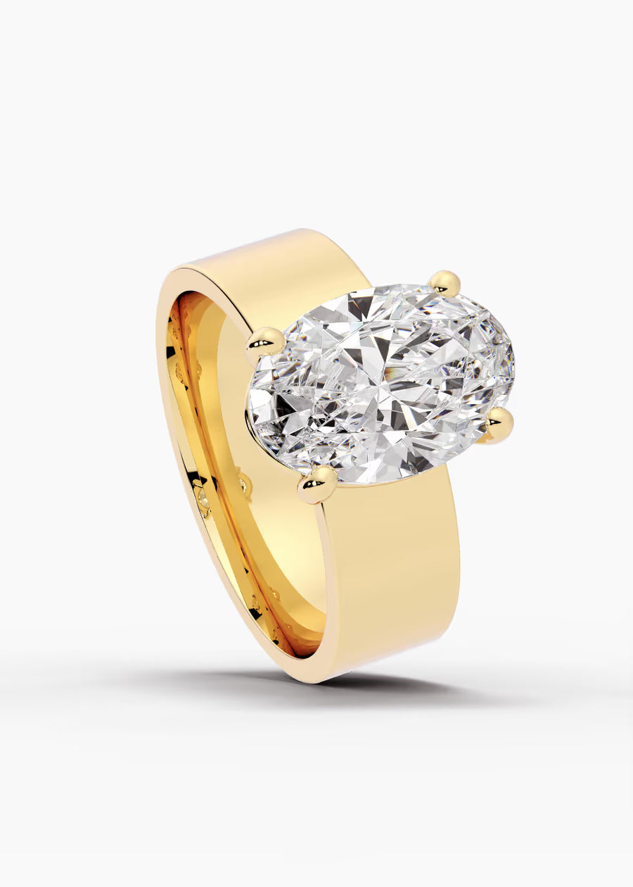 YG: The Foundry · Oval — yellow gold view 4
