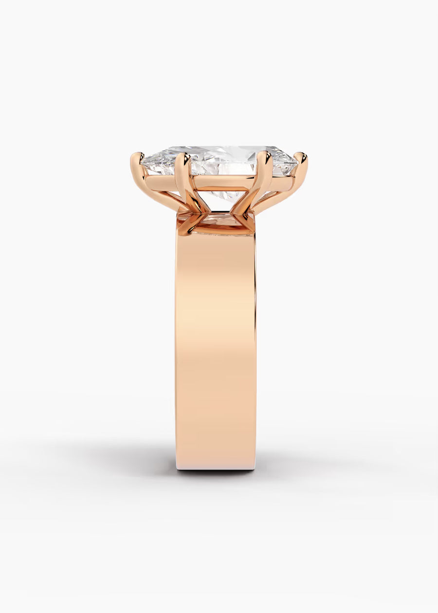RG: The Foundry · Pear — rose gold view 3