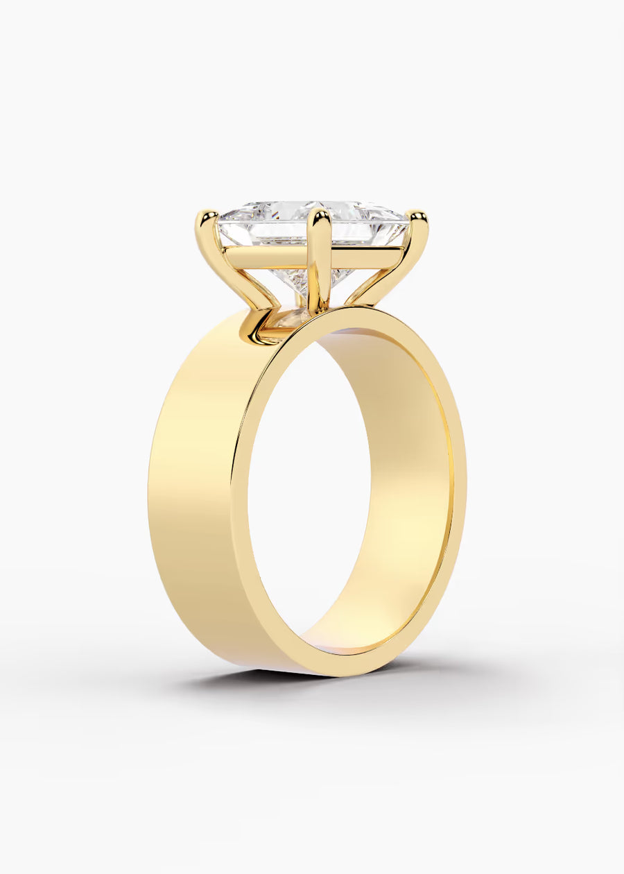 YG: The Foundry · Princess — yellow gold view 2